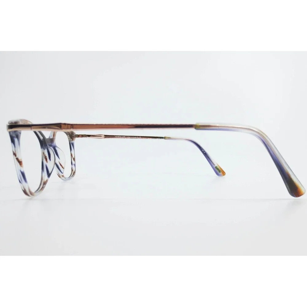 Kliik Denmark 703 S407 Eyeglasses Purple Brown Marbled Cat Eye Frames 47-17-140
